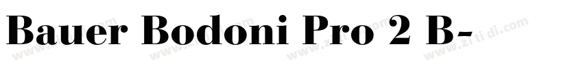 Bauer Bodoni Pro 2 B字体转换